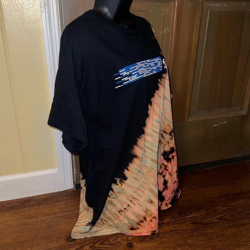 LAST CALL Chevrolet Graphic Black Reverse Dye Short Sleeve Cotton Shirt Size XL - Picture 5 of 10